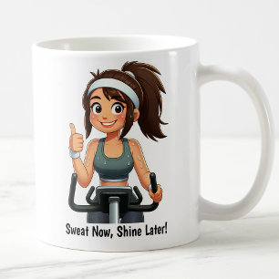 Taza De Café Entrenamiento personalizable en bicicleta estática