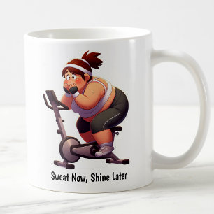 Taza De Café Entrenamiento personalizable en bicicleta estática