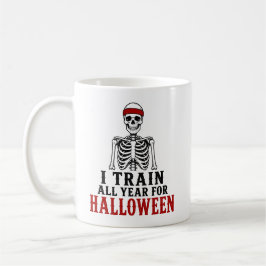 Taza De Café Entreno Todo el Año Regalo Divertido de Halloween