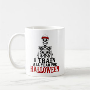Taza De Café Entreno Todo el Año Regalo Divertido de Halloween