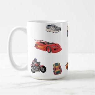 Taza De Café Entusiasta de Aventuras y Carreras Peel and Stick