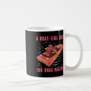 Taza De Café Entusiasta de carreras de dragones de lanchas de v