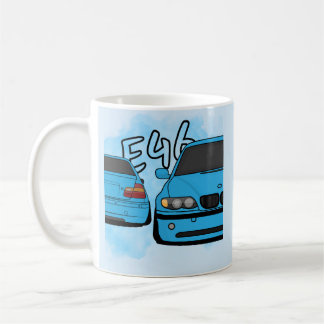 Taza De Café Entusiasta de coches de dibujos animados sedán dep