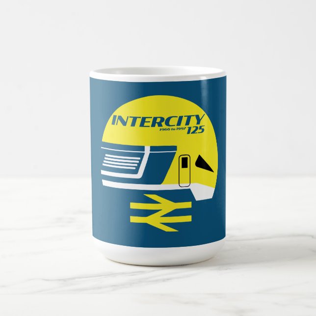 Taza De Café Entusiasta de tren clásico de la interciudad ferro (Centro)