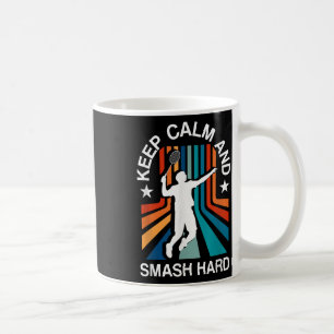 Taza De Café entusiasta del volante de bádminton entrenador de 