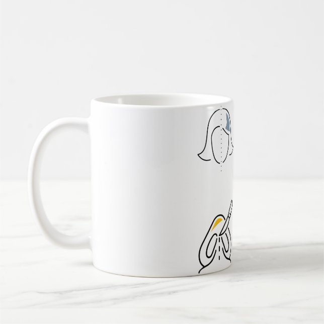Taza De Café Envase de Pegatinas de enfermería de cirugía plást (Izquierda)