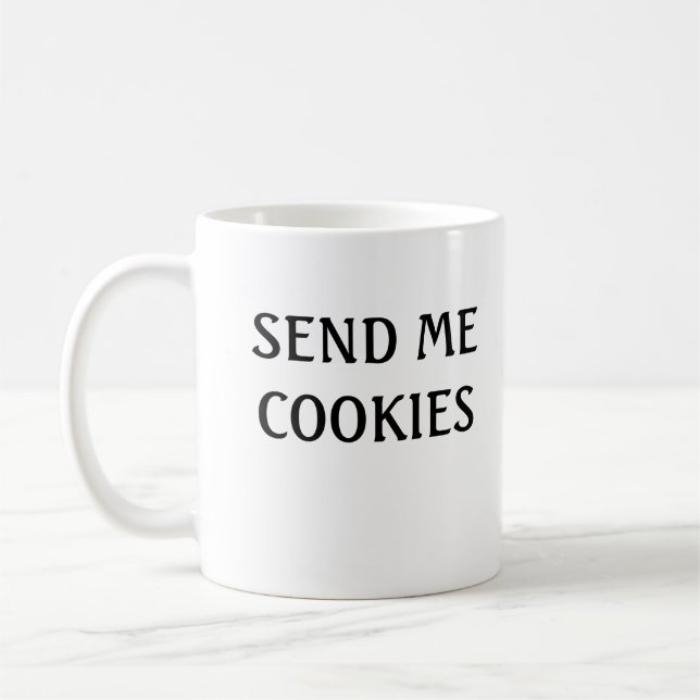 Taza De Café Envíame galletas (Izquierda)