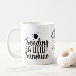 Taza De Café Enviando un poco de sol, Inspiradora alfombra de c
