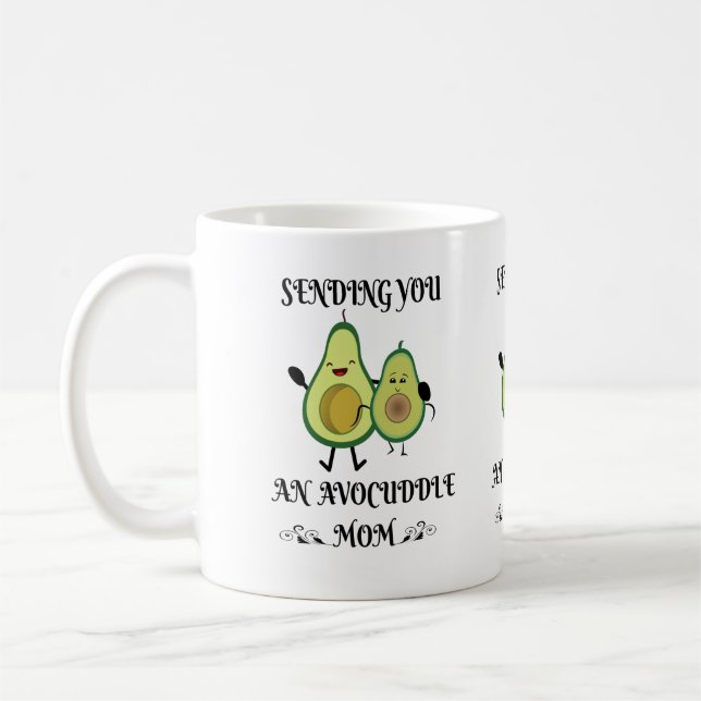 Taza De Café ENVIÁNDOTE UNA Camiseta DÍA DE LA MADRE (Izquierda)