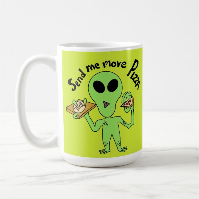 Taza De Café enviarme más pizza ufo (Izquierda)