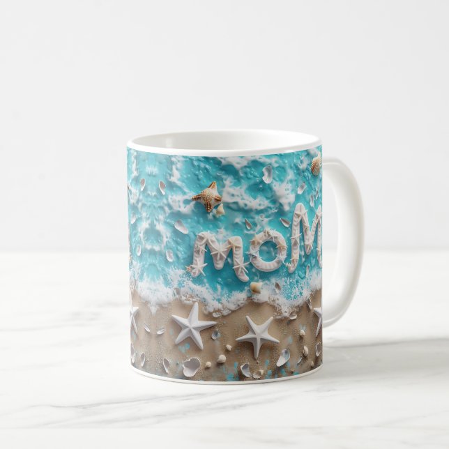 Taza De Café Envoltura de mamá de Whisper en 3D Ocean Whisper (Anverso derecho)