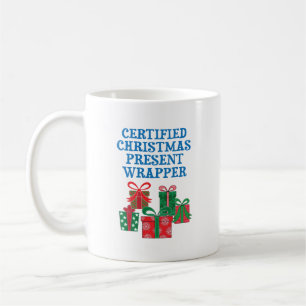 Taza De Café Envoltura de regalo navideño certificado