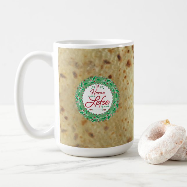 Taza De Café Envuelto en Lefse (Con donut)