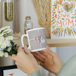 Taza De Café Envuelto en un arco rosa