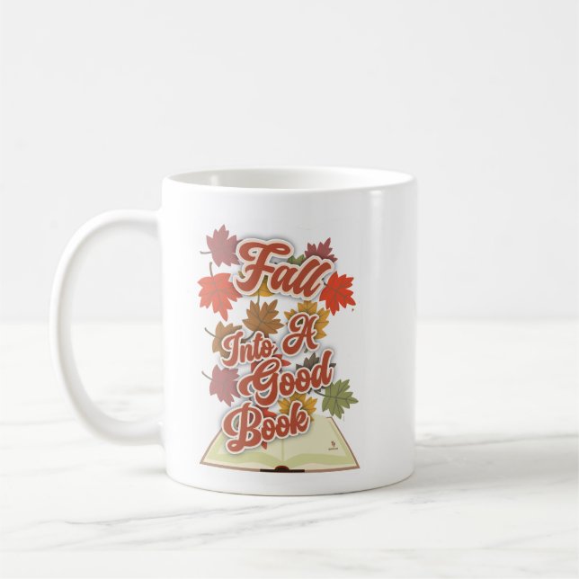 Taza De Café Epic Fall Into A Good Book Reading Lifestyle (Izquierda)