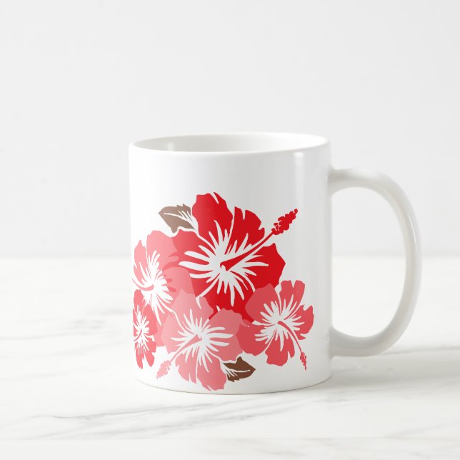 Taza De Café "Epic Hibiscus" en Coral Mug (Derecha)