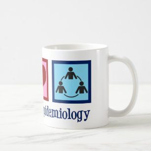 Taza De Café Epidemiología del amor de la paz - epidemiólogo