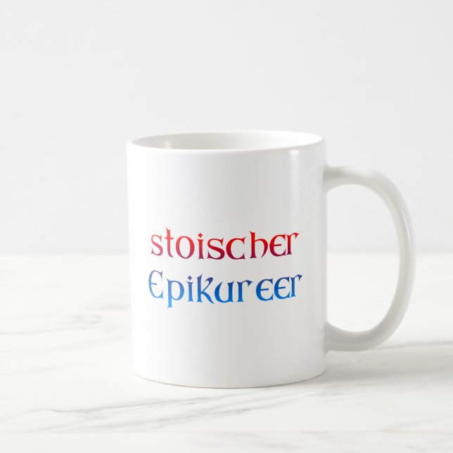 Taza De Café Epikureer estoica (Derecha)