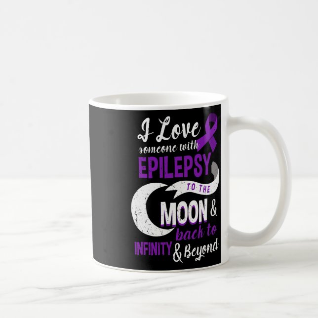 Taza De Café Epilepsia Awareness - Love Son Mom Dad Daughter Te (Derecha)