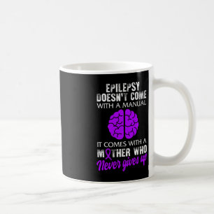 Taza De Café Epilepsia Awareness Mother Purple Ribbon Seized Di