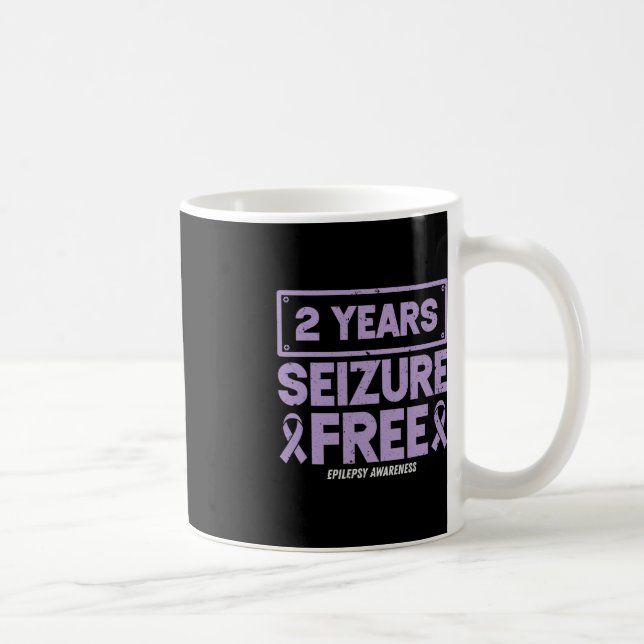 Taza De Café Epilepsia Cinta de Concienciación 2 Años Sin Incau (Derecha)