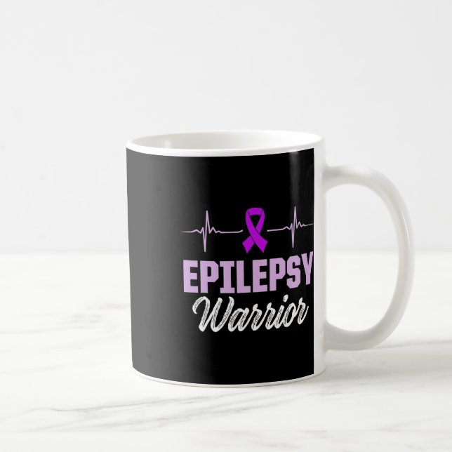 Taza De Café Epilepsia Conciencia Sobreviviente de Guerrero Epi (Derecha)
