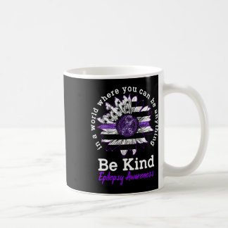 Taza De Café Epilepsia de la bondad del girasol de la cinta mor