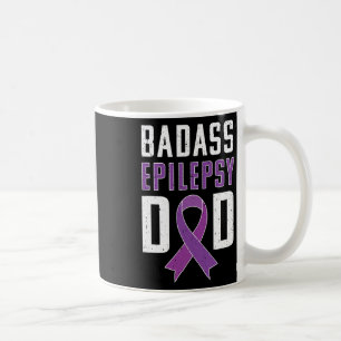 Taza De Café Epilepsia Epilepsy Dad Purple Ribbon