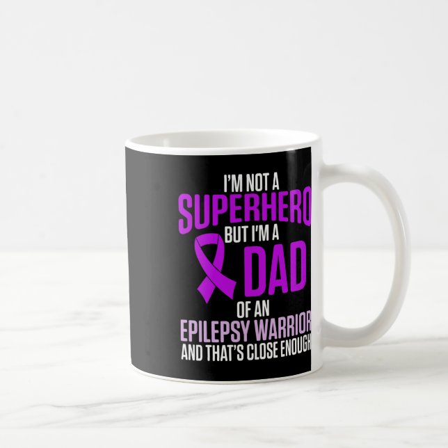 Taza De Café Epilepsy Awareness Epileptic Warrior Survivor 24  (Derecha)
