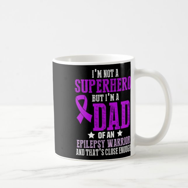 Taza De Café Epilepsy Awareness Epileptic Warrior Survivor 6  (Derecha)