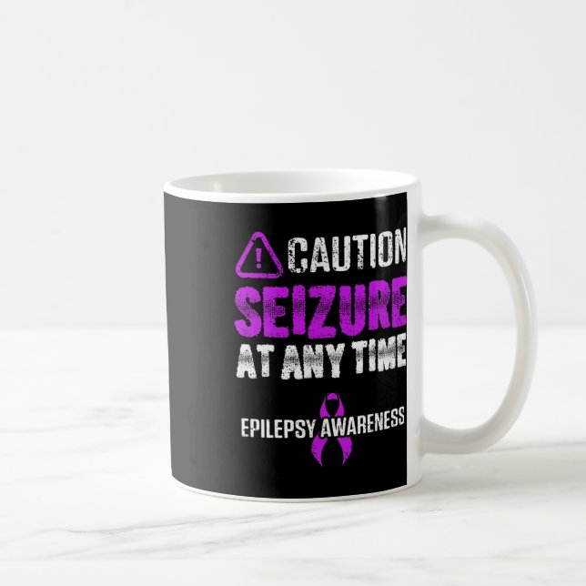Taza De Café Epilepsy Awareness Seizure Epileptic Warrior Survi (Derecha)