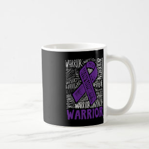 Taza De Café Epilepsy Warrior Family Support Gift Purple Ribbon