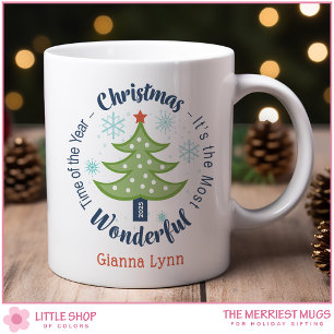 Taza De Café Época del año más maravillosa personalizada