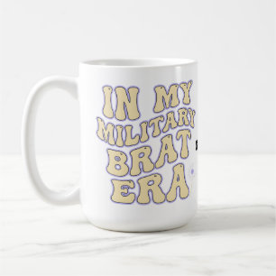 Taza De Café Época Retro Groovy de los Milita Brat Flor de Dien