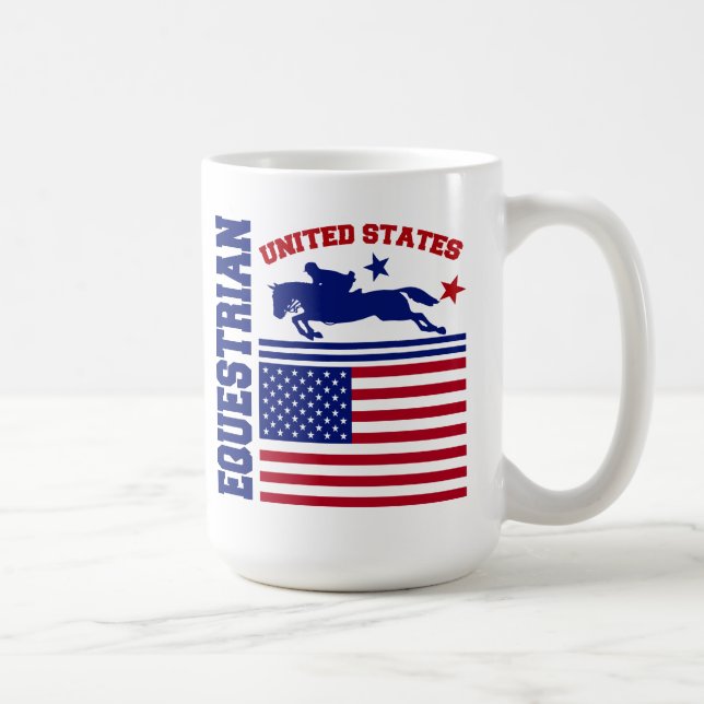 Taza De Café Equestrian de Estados Unidos (Derecha)