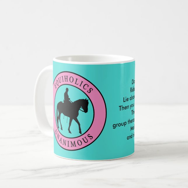 Taza De Café Equiholic Unanime Trail Rider (Anverso izquierdo)