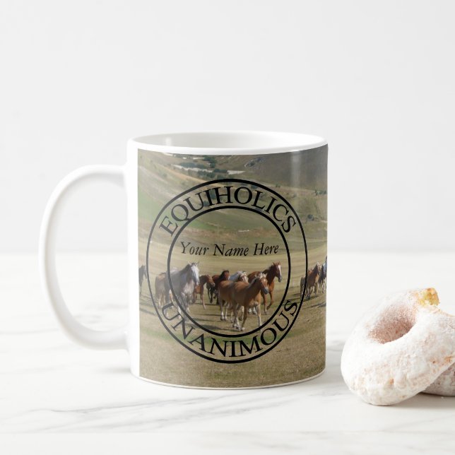 Taza De Café Equiholics Unanime (Con donut)