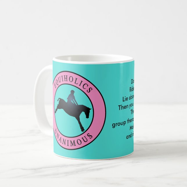 Taza De Café Equiholics Unanime Cross Country (Anverso izquierdo)
