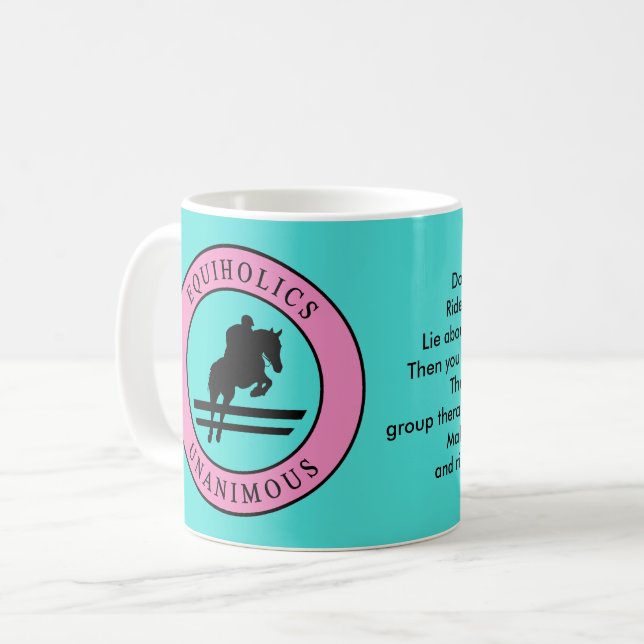 Taza De Café Equiholics Unanime Hunter Jumper (Anverso izquierdo)