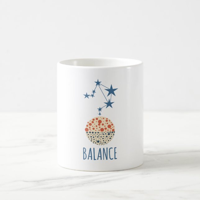 Taza De Café Equilibrio astrológico de señal de Tasse (Centro)