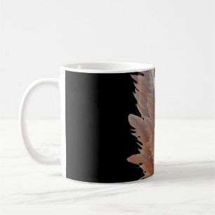 Taza De Café Equilibrio de Dualidad Emplumada Luz Ámbar y Marfi
