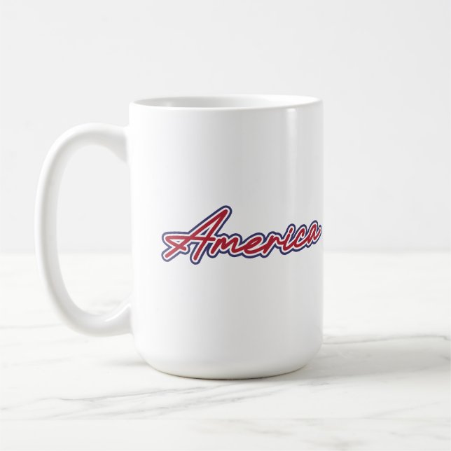 Taza De Café Equipo América Trump 47 Café Patriótico Mug (Izquierda)