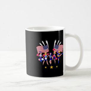Taza De Café Equipo de Animadoras Patrióticas Animadora Bandera