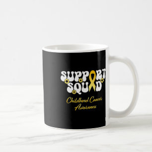 Taza De Café Equipo de Apoyo al Cáncer Infantil Conciencia sobr