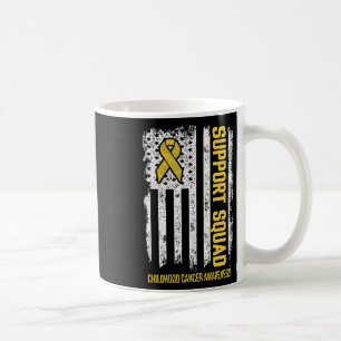 Taza De Café Equipo de Apoyo al Cáncer Infantil Conciencia sobr