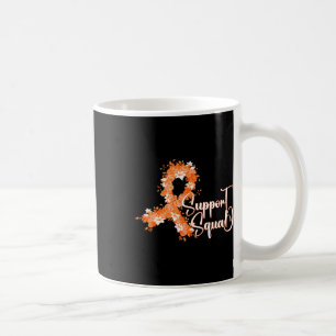 Taza De Café Equipo de Apoyo Cinta Naranja Leucemia Cáncer de S