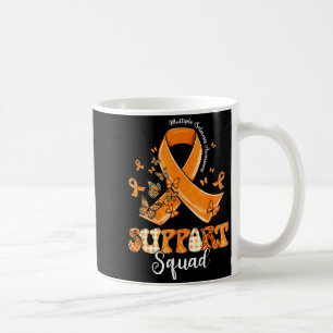 Taza De Café Equipo de Apoyo Cinta Naranja Mariposa Conciencia