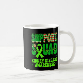 Taza De Café Equipo de Apoyo Cinta Verde Enfermedad Renal