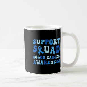 Taza De Café Equipo de apoyo conciencia del cáncer colorrectal