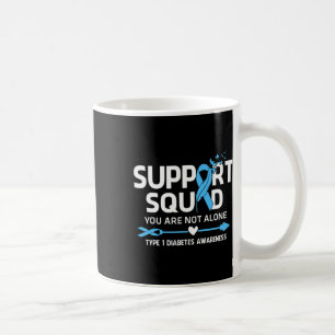 Taza De Café Equipo de Apoyo Guerrero Conciencia de la Diabetes